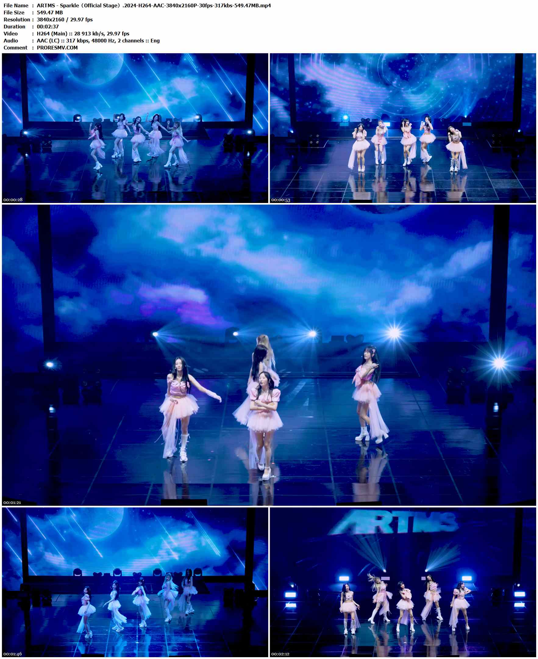 ARTMS - Sparkle（Official Stage）.2024-H264-AAC-3840x2160P-30fps-317kbs-549.47MB官方MV_高清MV